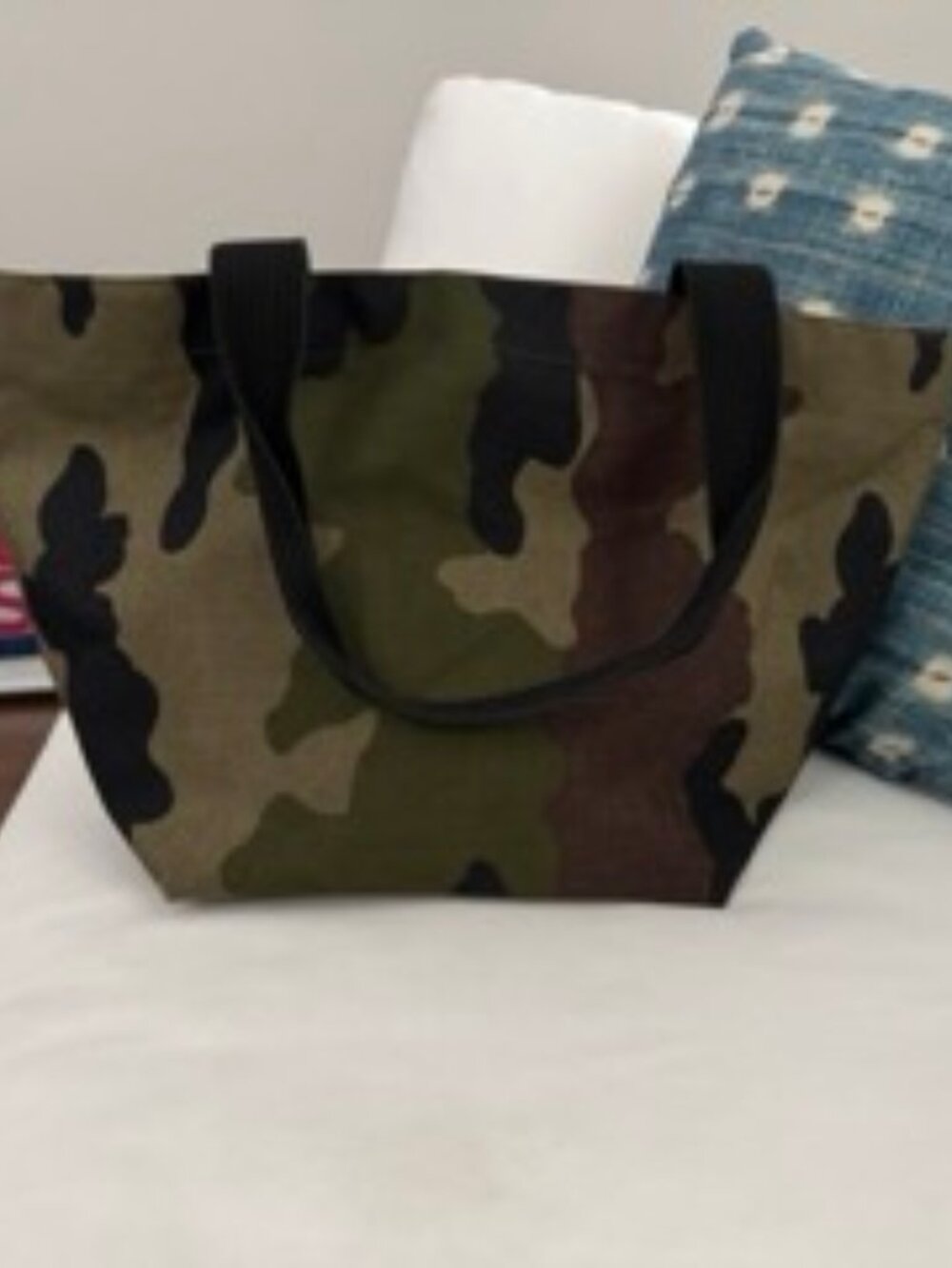 Herve Chapelier Camo Shoulder Bag